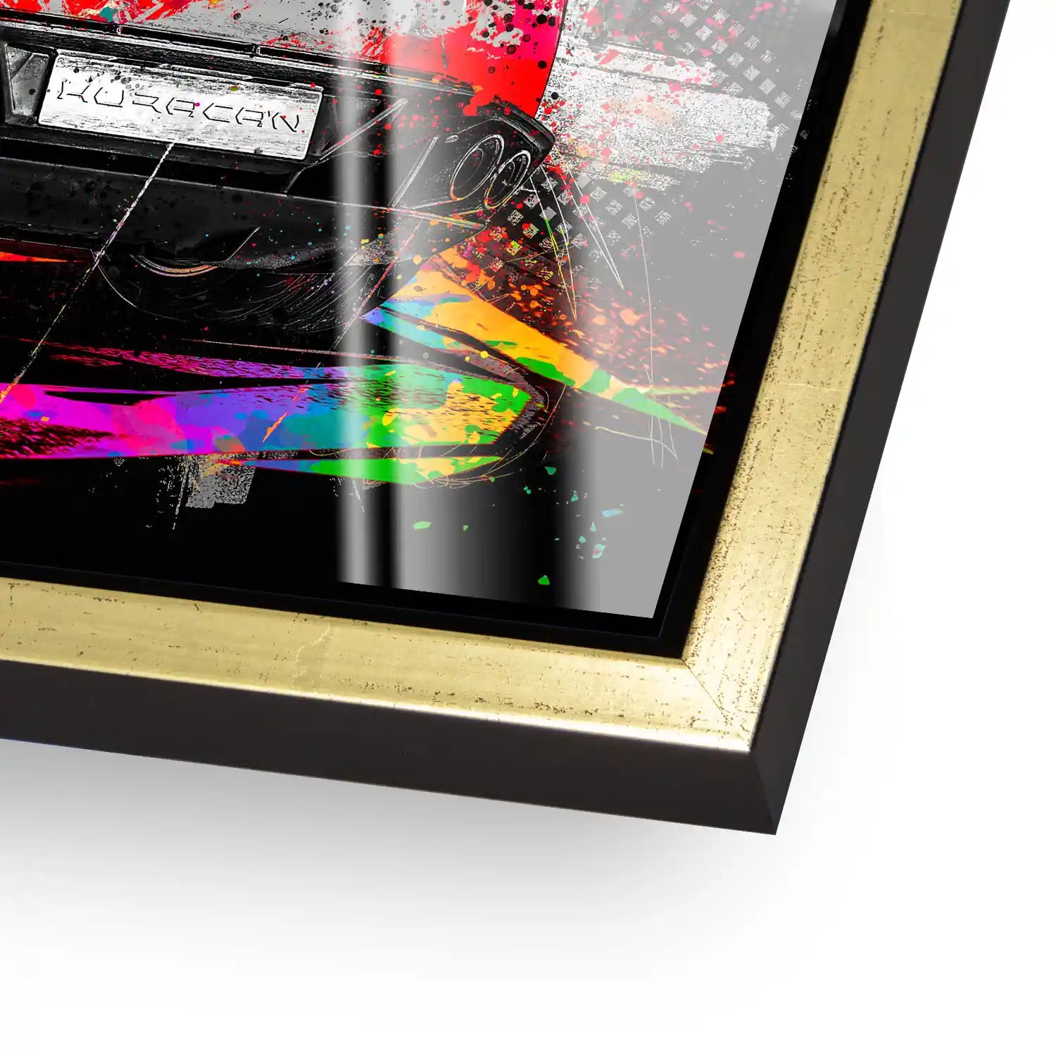 Lambo Huracan Pop Art Style Acrylglas Bild INGALERIE