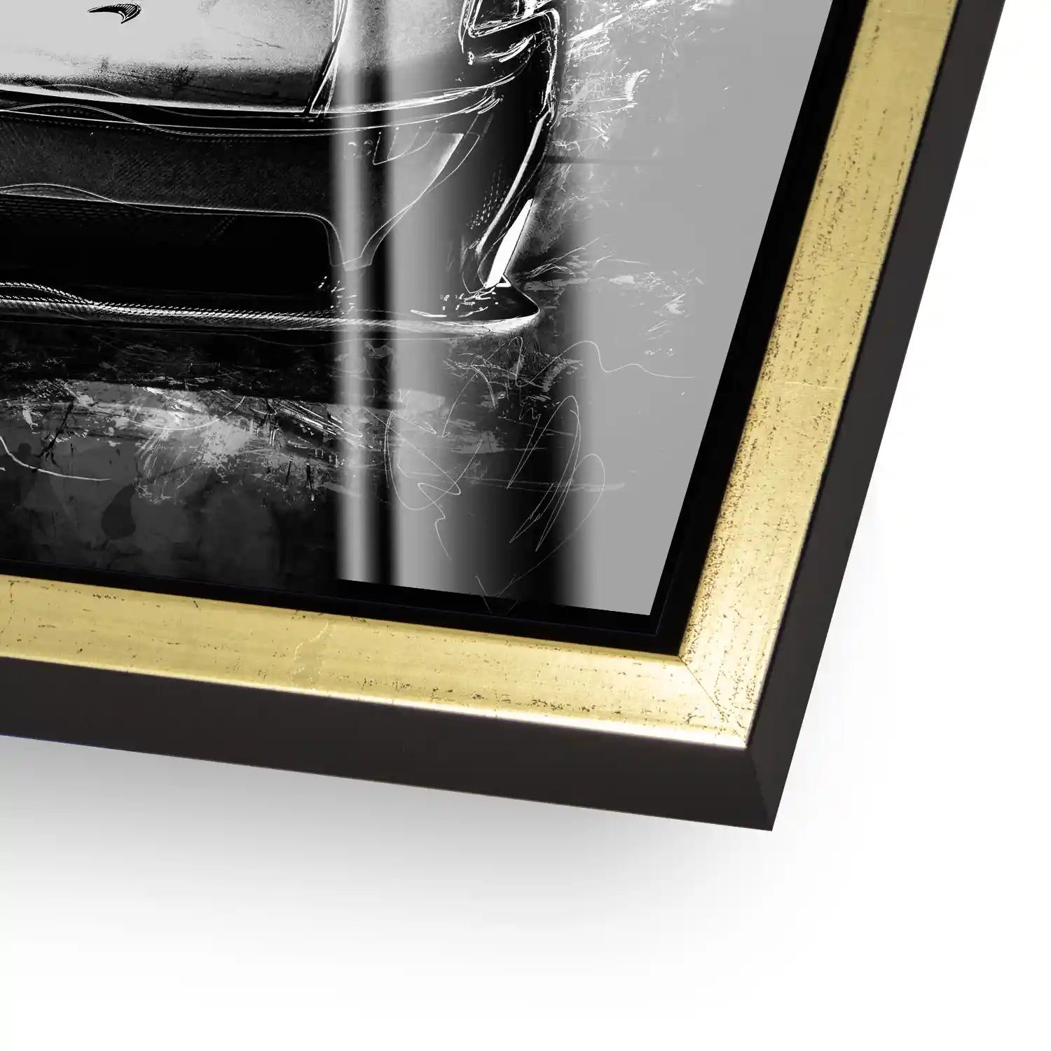 McLaren Abstrakt Black Acrylglas Bild INGALERIE