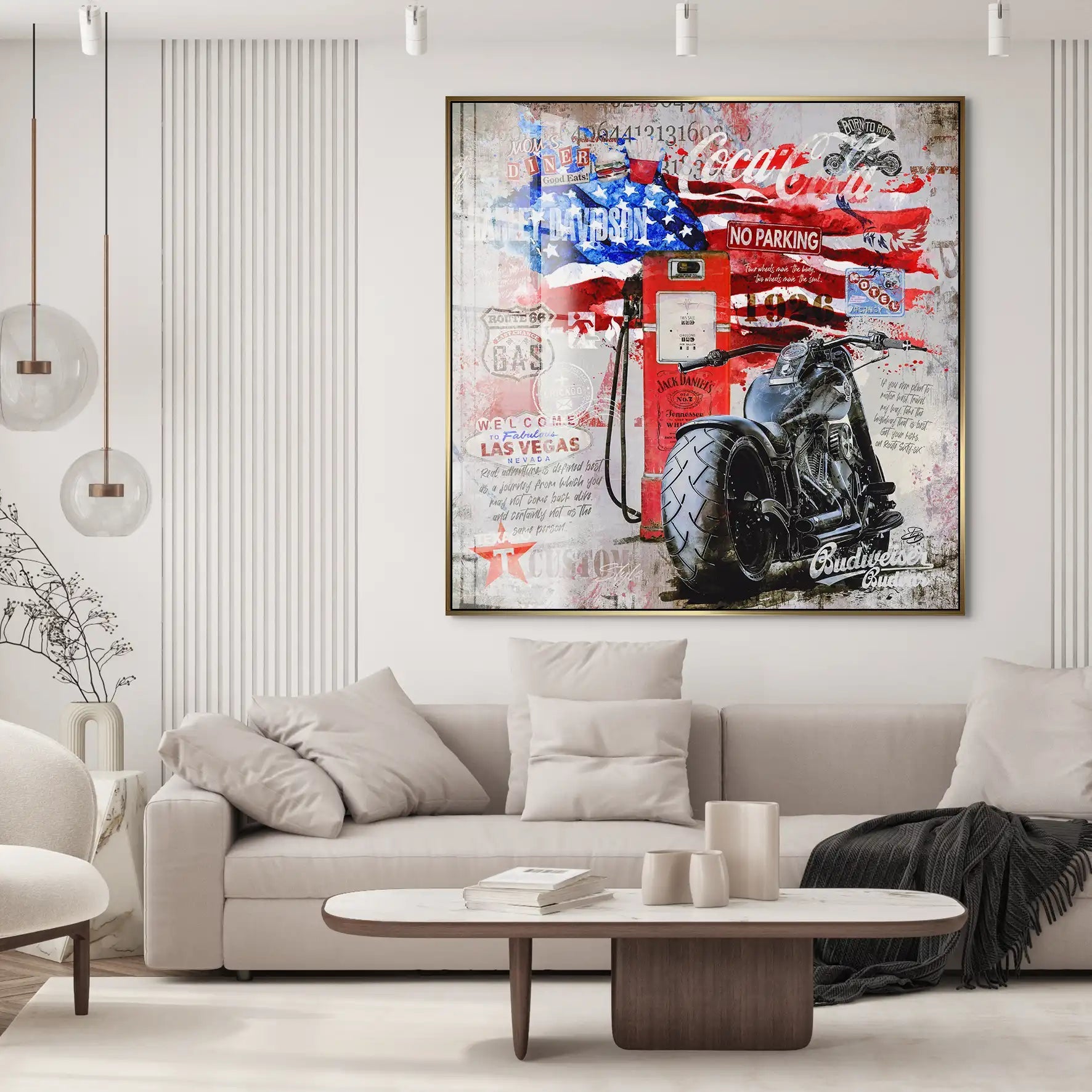 Ride the American Soul – Harley Acrylglasbild INGALERIE