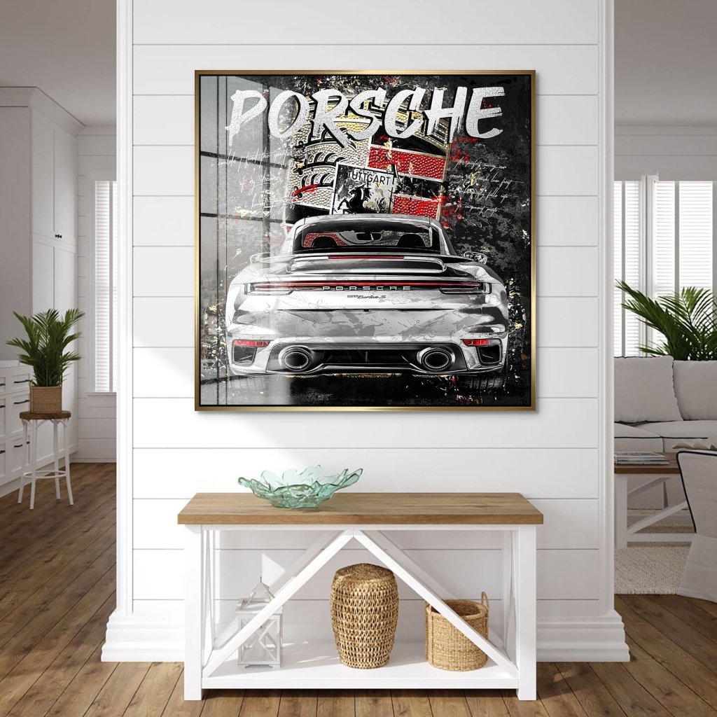 Shadowline Porsche Turbo Acrylglasbild INGALERIE