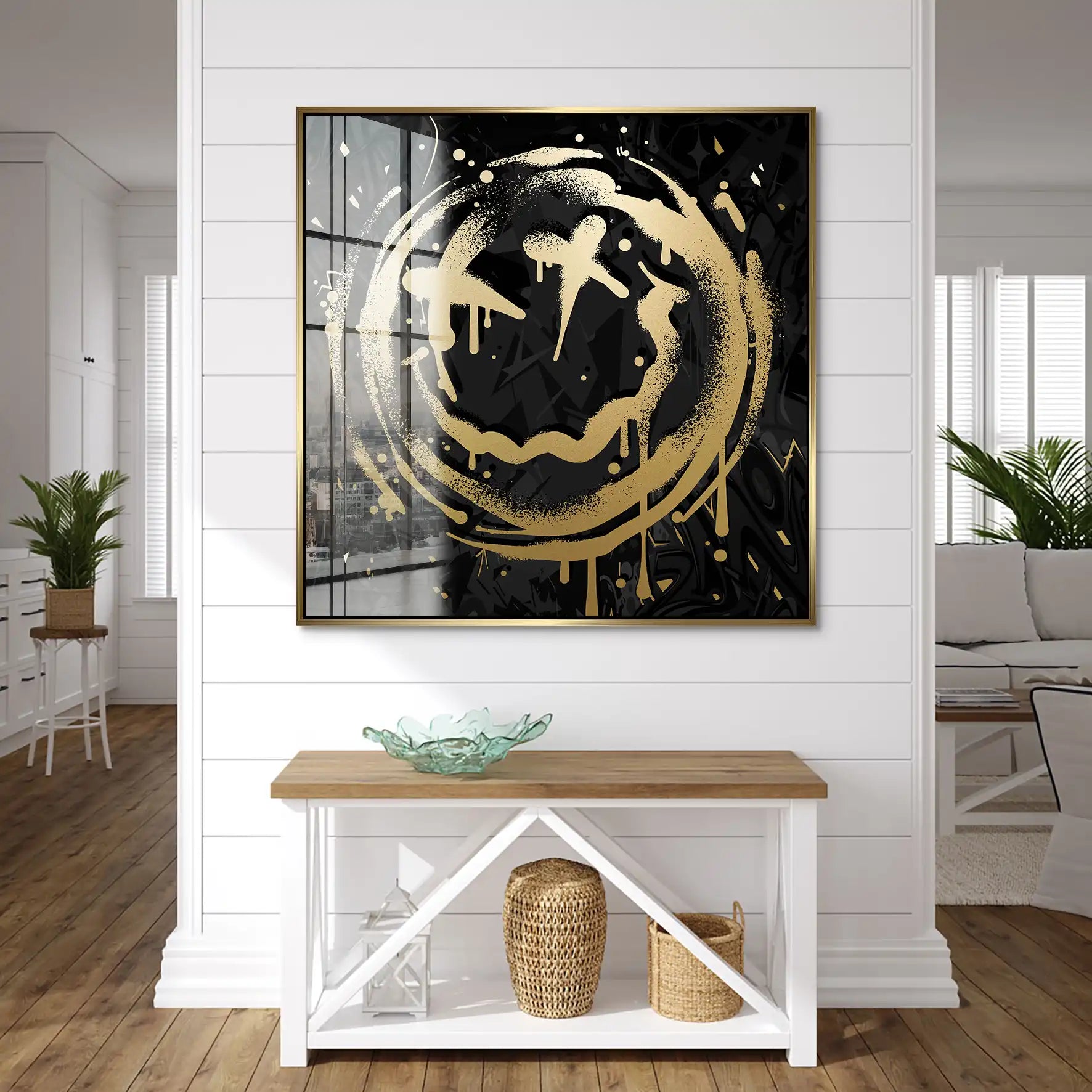 Abstrakt Smiley Nr.2 Acrylglas Bild INGALERIE