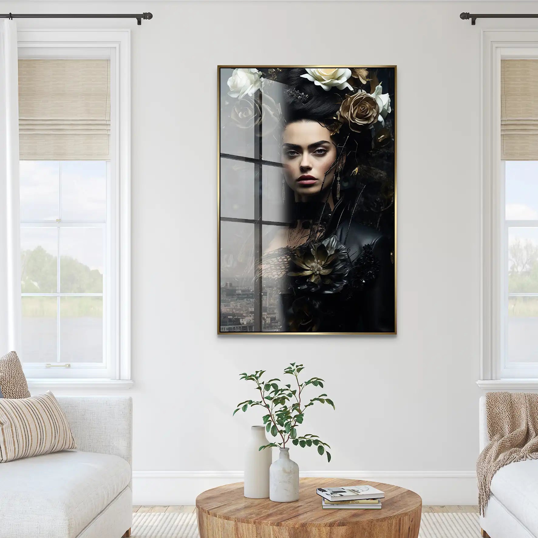 Frida Kahlo Dark Style Acrylglas Bild INGALERIE