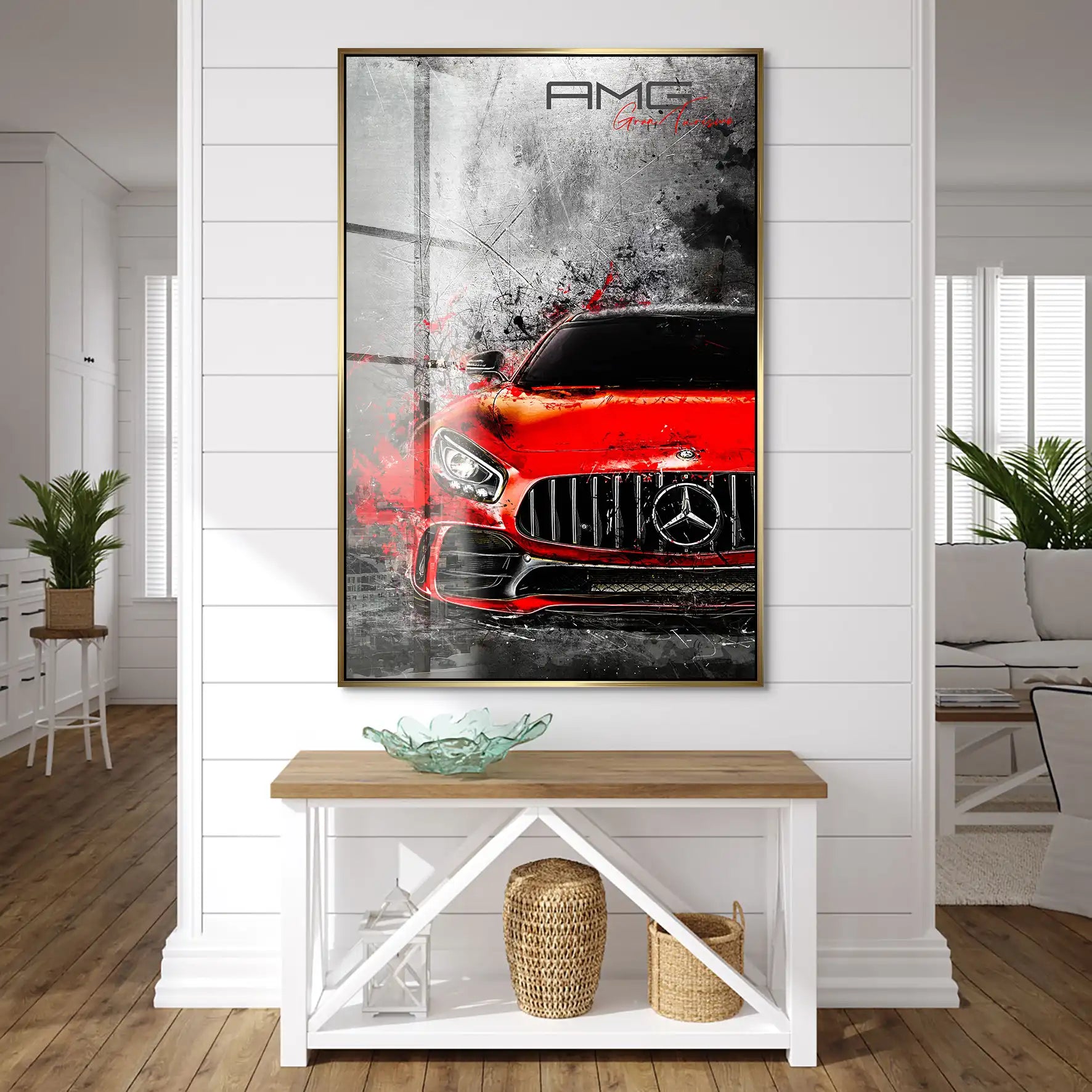 Mercedes AMG GT Red Style Acrylglas Bild INGALERIE