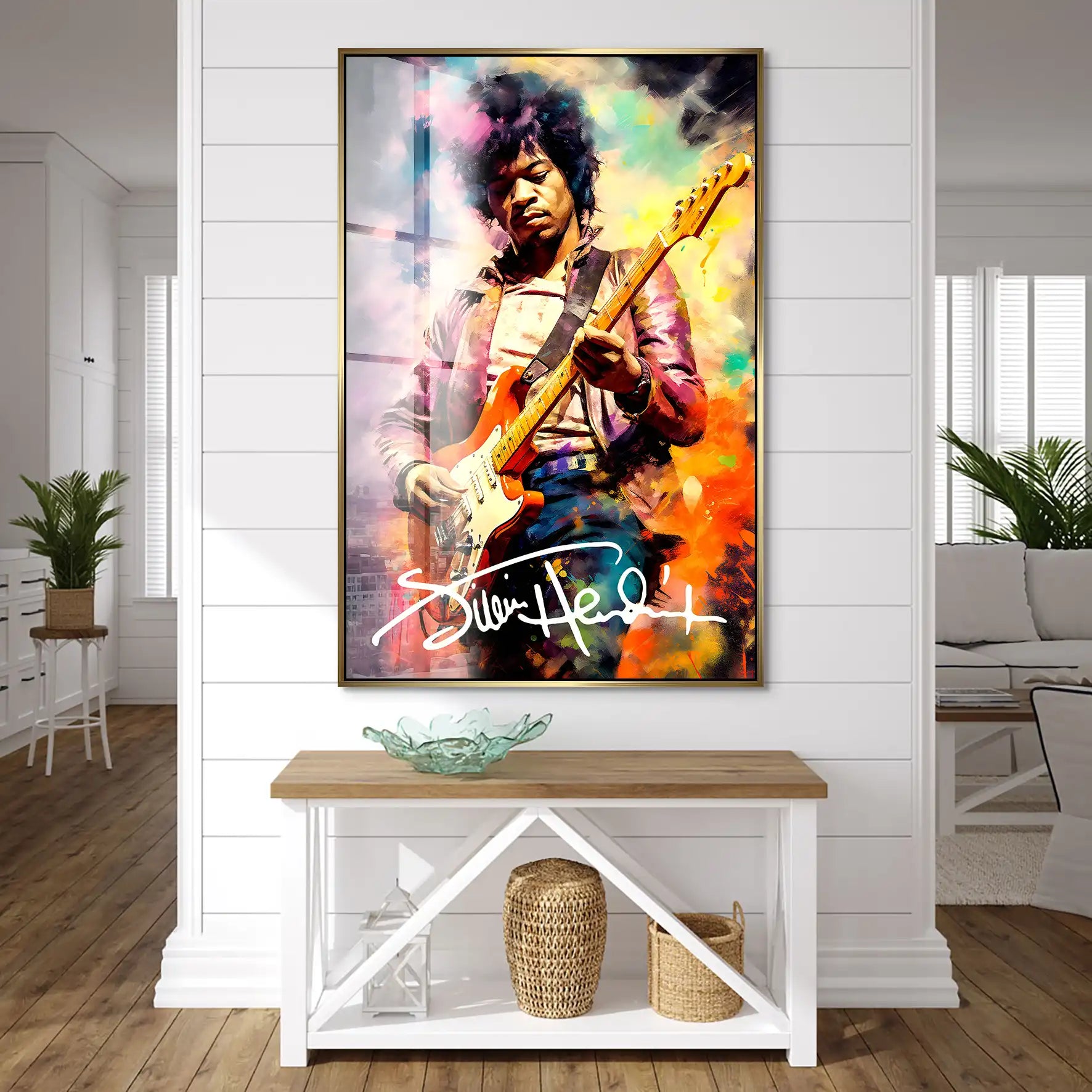Jimi Hendrix Abstrakt Acrylglas Bild INGALERIE