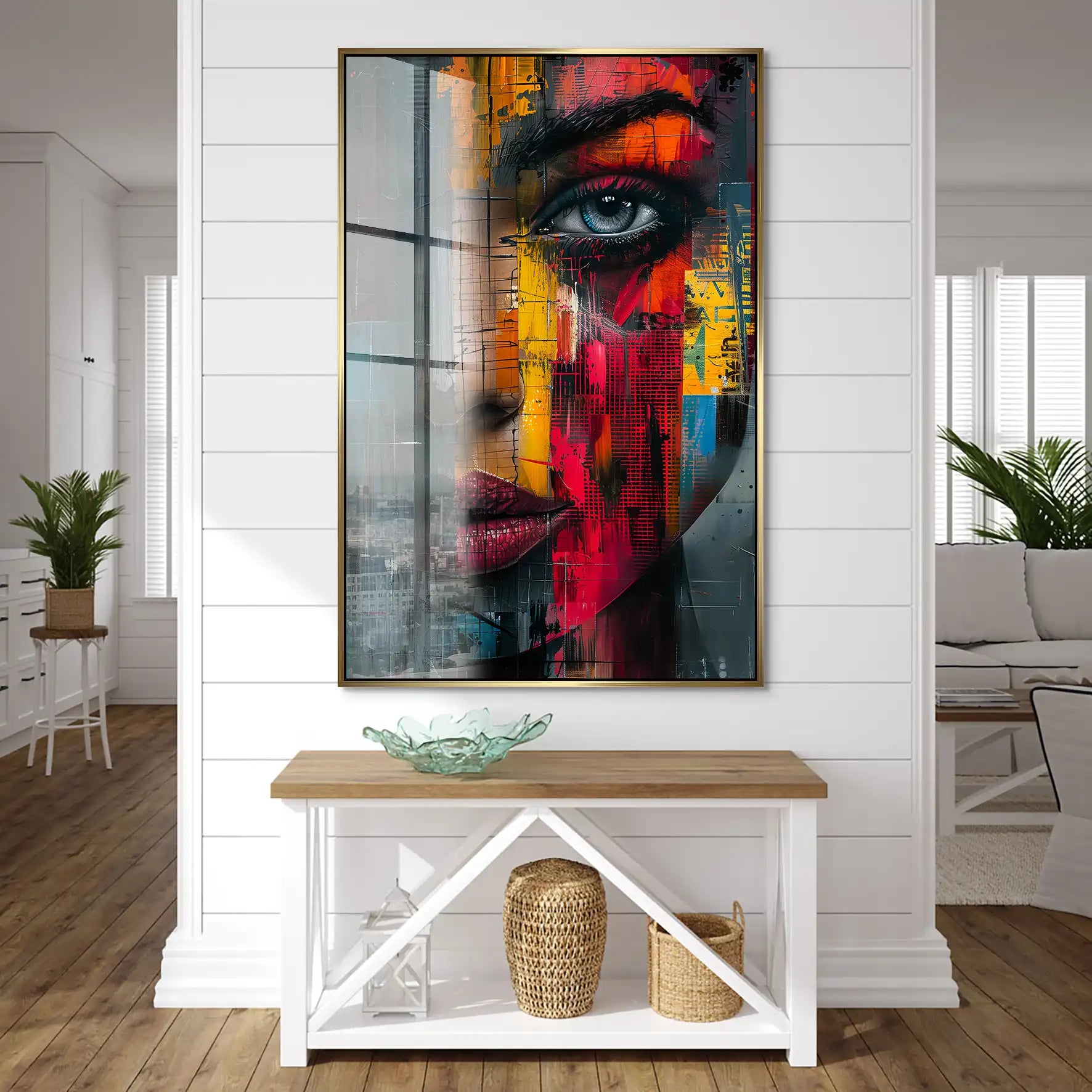 Beauty Face Abstrakt Acrylglas Bild INGALERIE