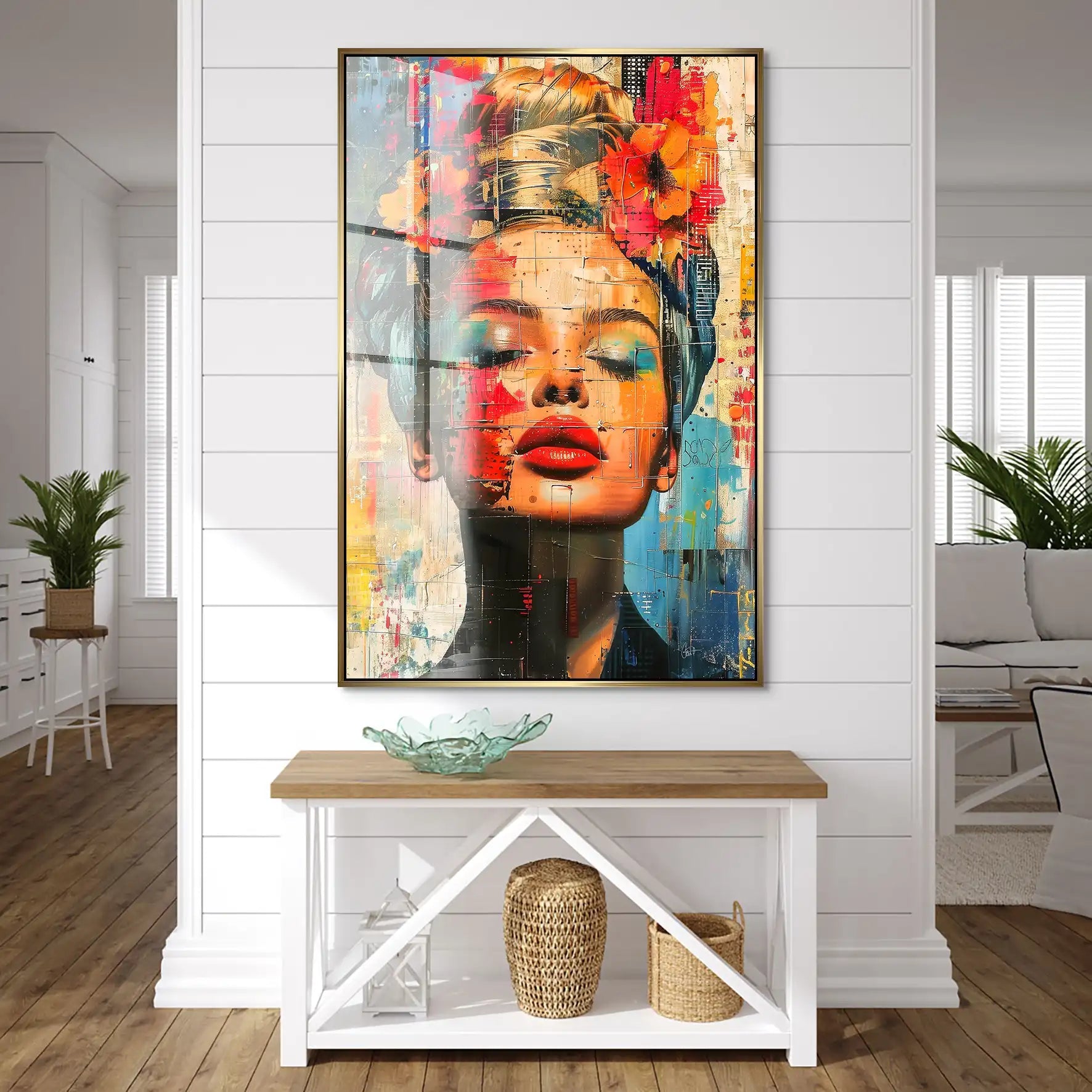 Face Art Abstrakt Acrylglas Bild INGALERIE