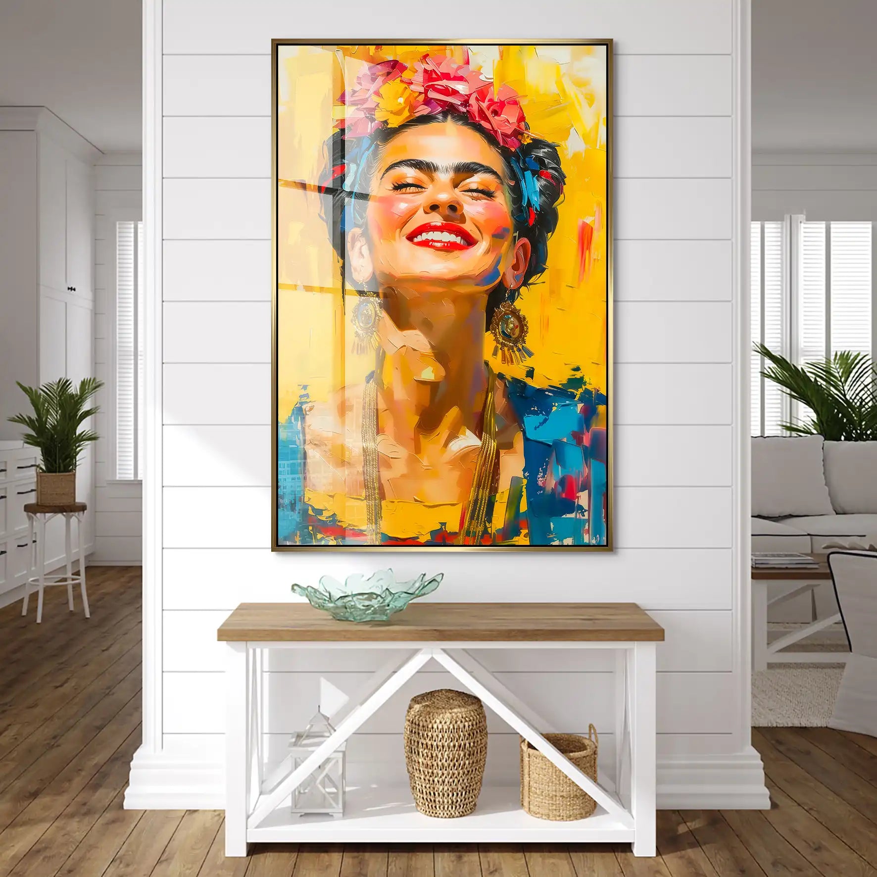 Lachende Frida Acrylglas Bild INGALERIE