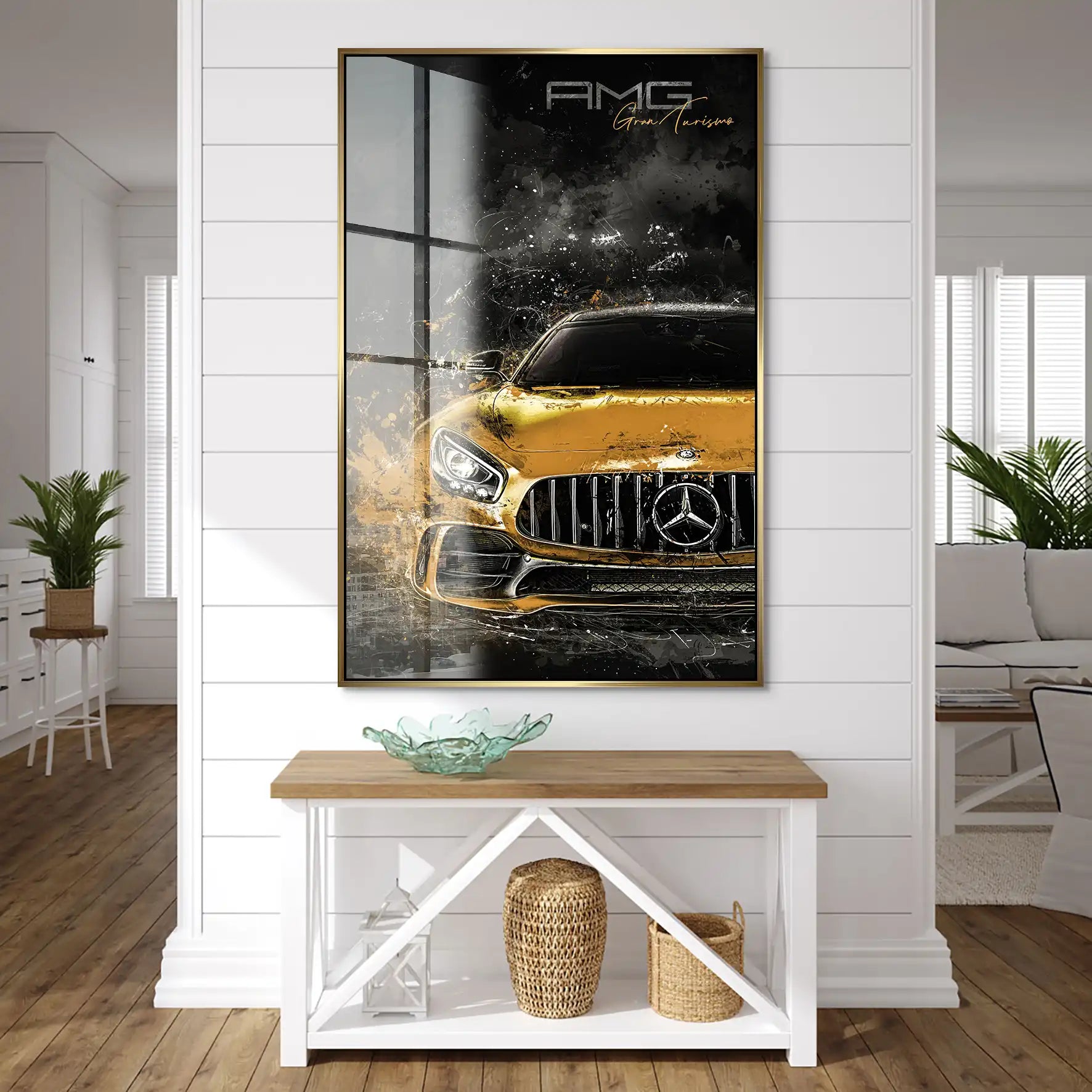 Mercedes AMG GT Modern Art Acrylglas Bild INGALERIE