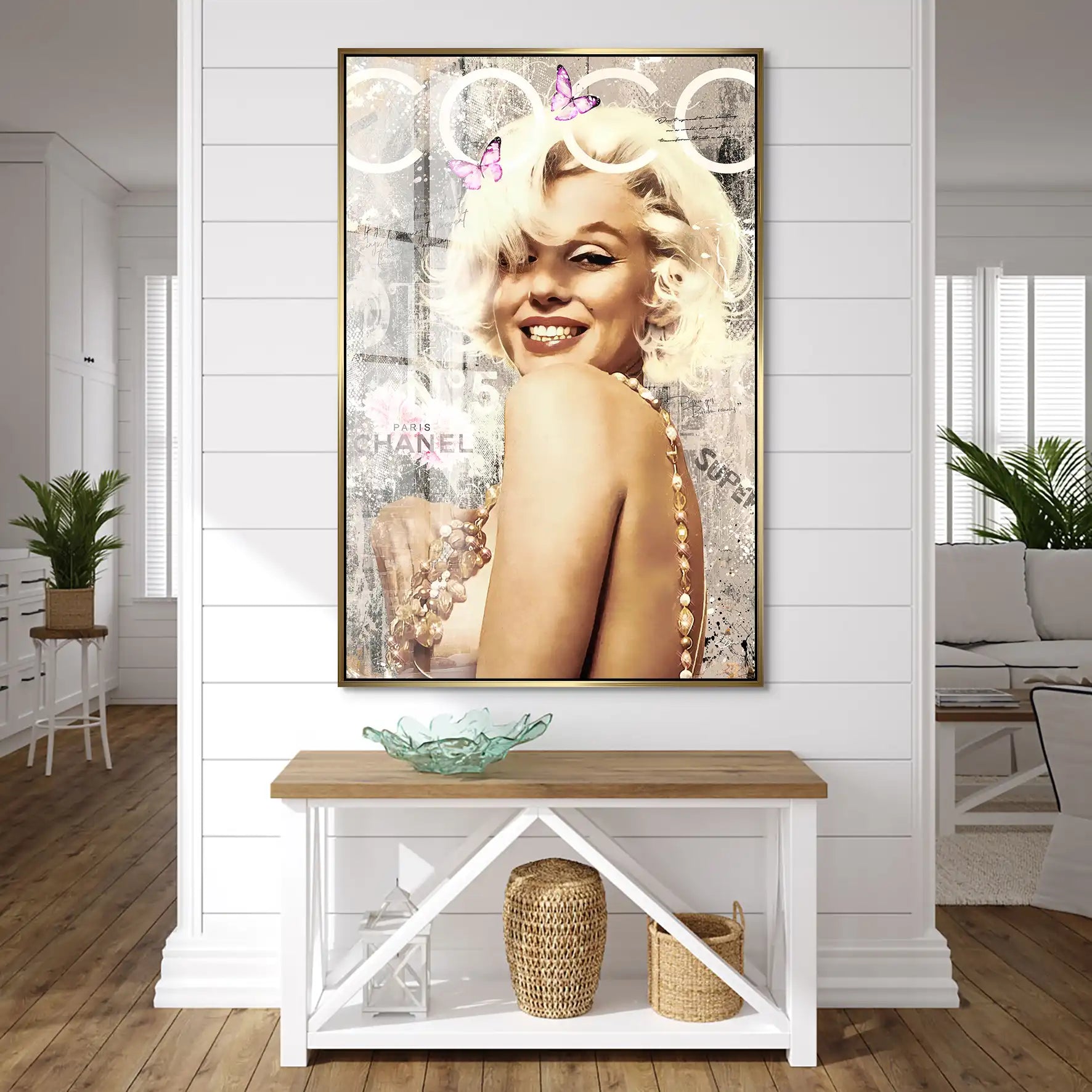 Marilyn Coco Retro Acrylglas Bild INGALERIE