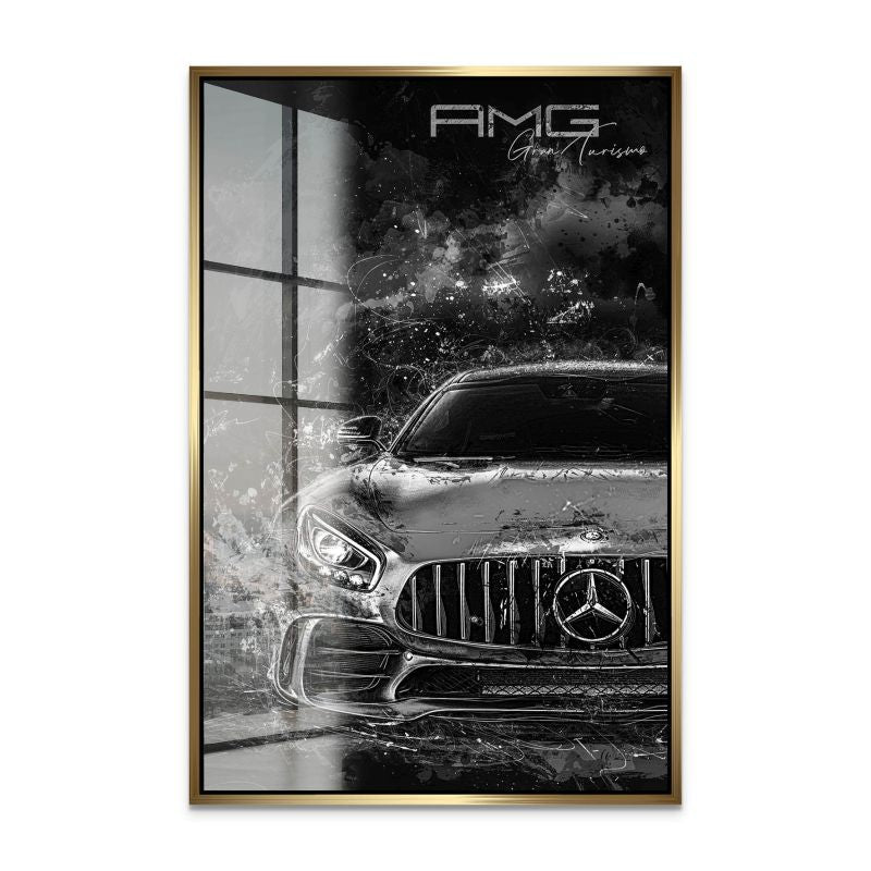 Mercedes AMG GT Black Style Acrylglas Bild INGALERIE