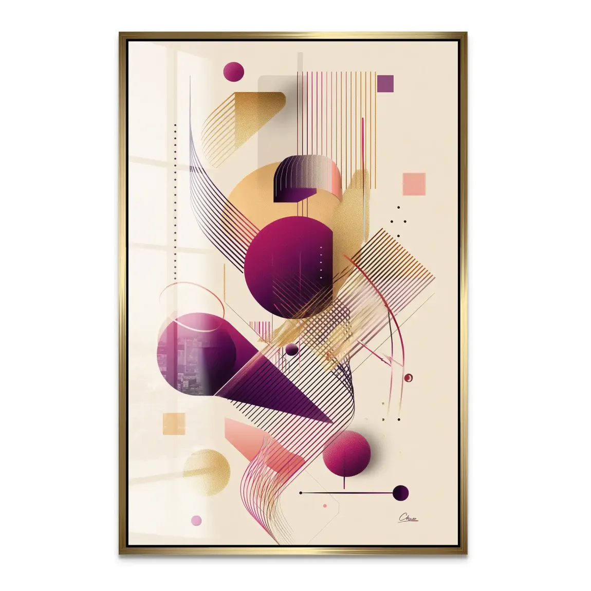 Velour Spectrum Harmony Acrylglas Bild INGALERIE