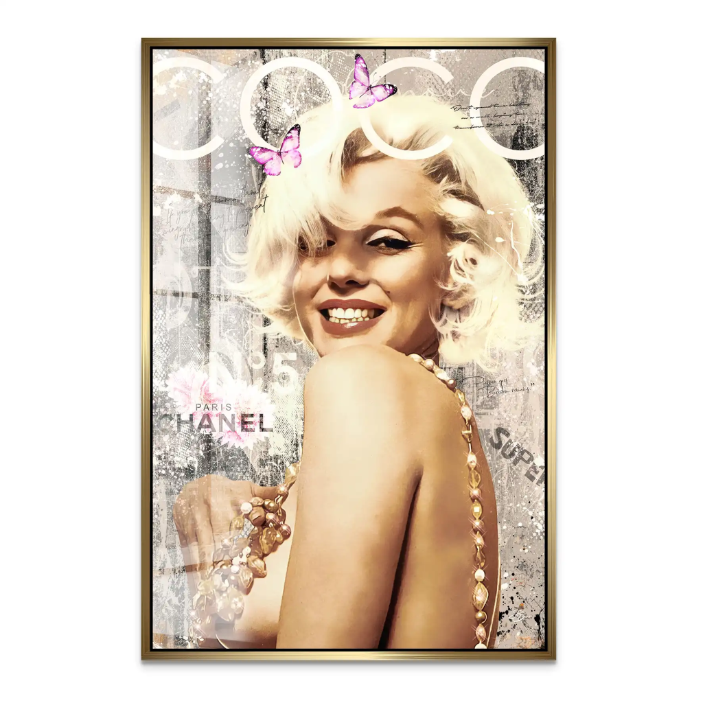 Marilyn Coco Retro Acrylglas Bild INGALERIE