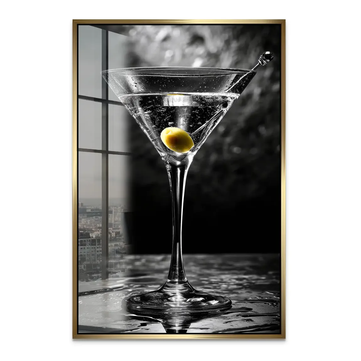 Martini Glas Noir Acrylglas Bild