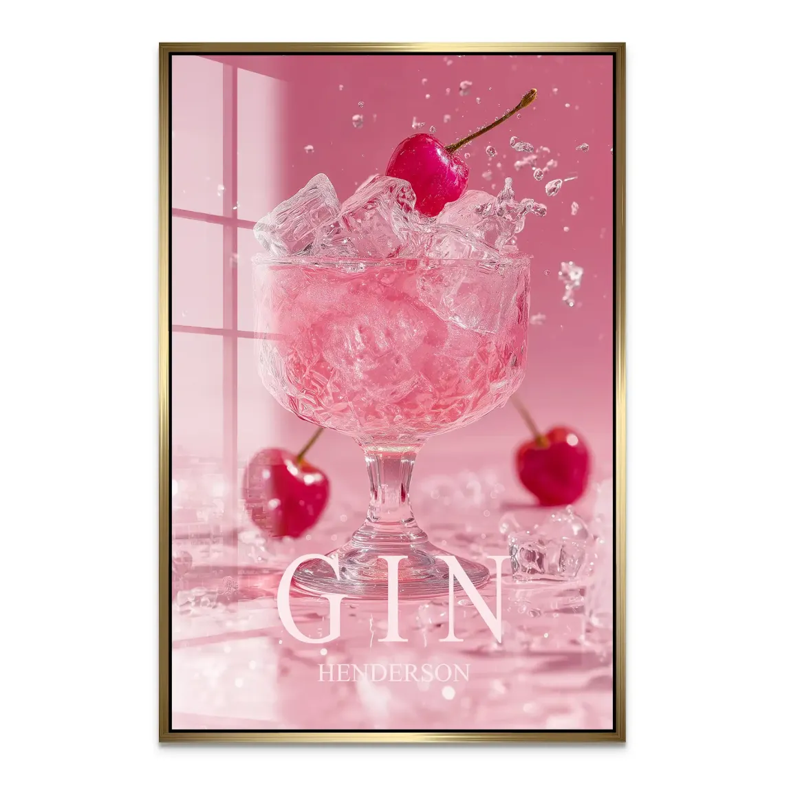 Gin Rosé Acrylglas Bild