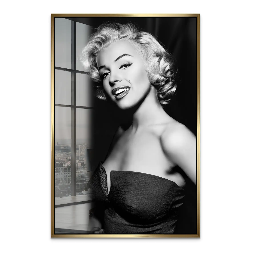 Marilyn Black and White Acrylglas Bild INGALERIE