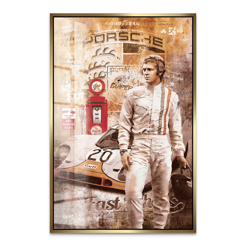 Steve Fast Wheels Retro Acrylglas Bild INGALERIE