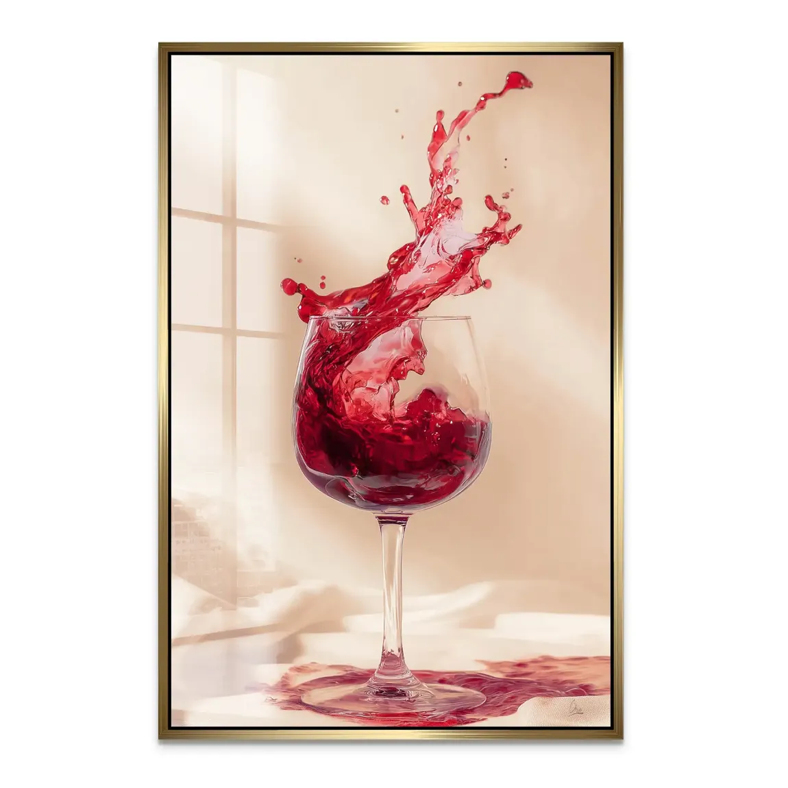 Ruby Splash Acrylglas Bild