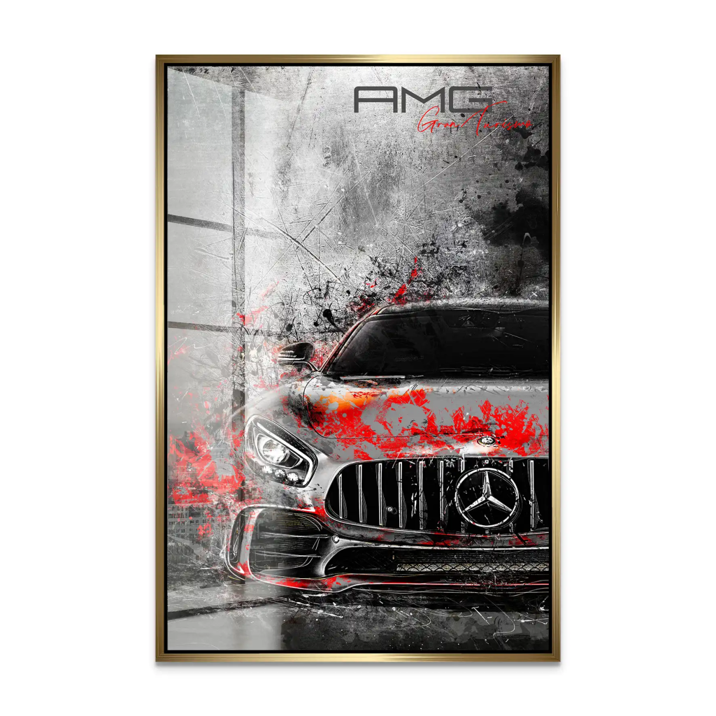 Mercedes AMG GT Abstrakt Modern Acrylglas Bild INGALERIE