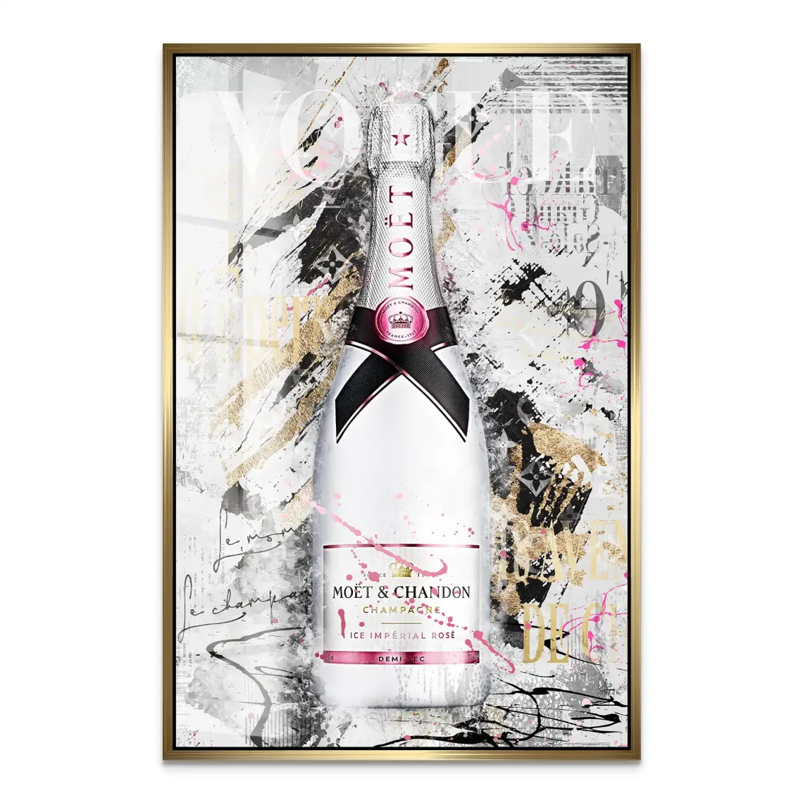 Champagner Rosé Acrylglasbild