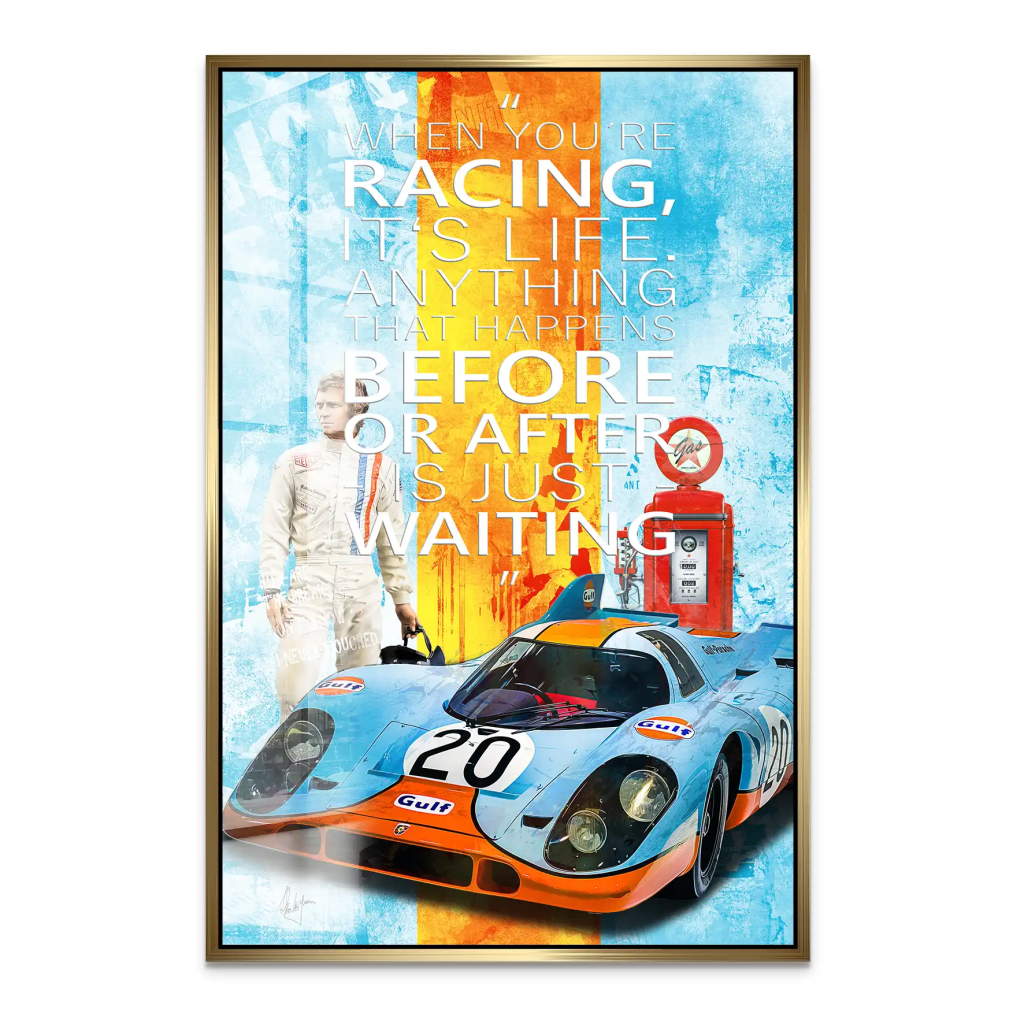 Steve Gulf Porsche 917 Acrylglas Bild INGALERIE