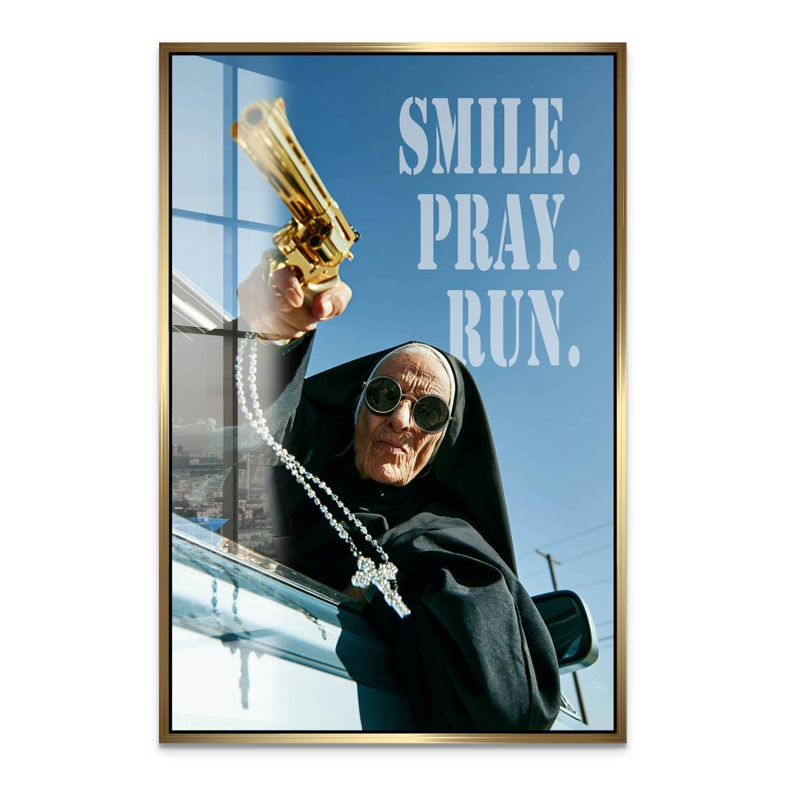 Rebel Nun Acrylglasbild