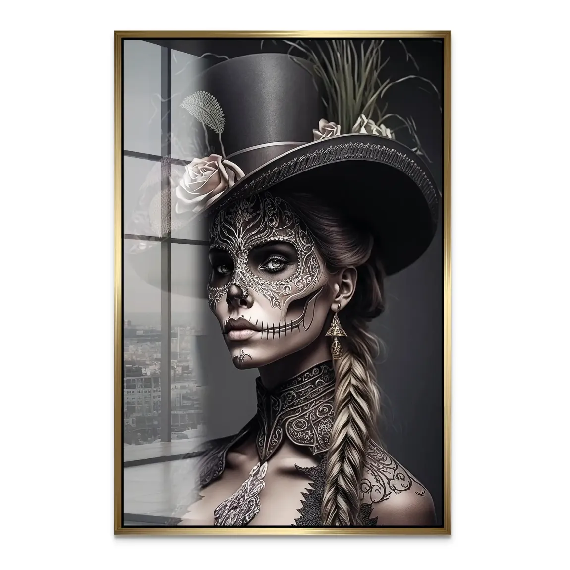 Velvet Noir La Catrina Acrylglas Bild INGALERIE