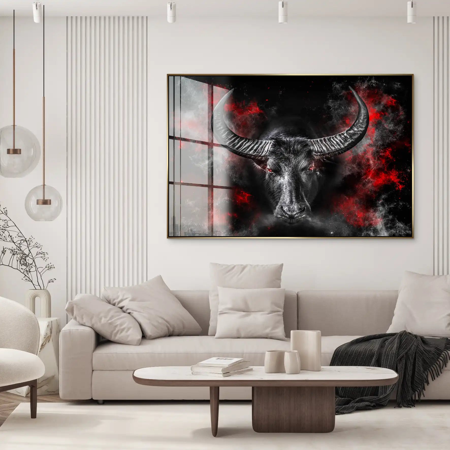 Stier Abstrakt Style Acrylglas Bild INGALERIE