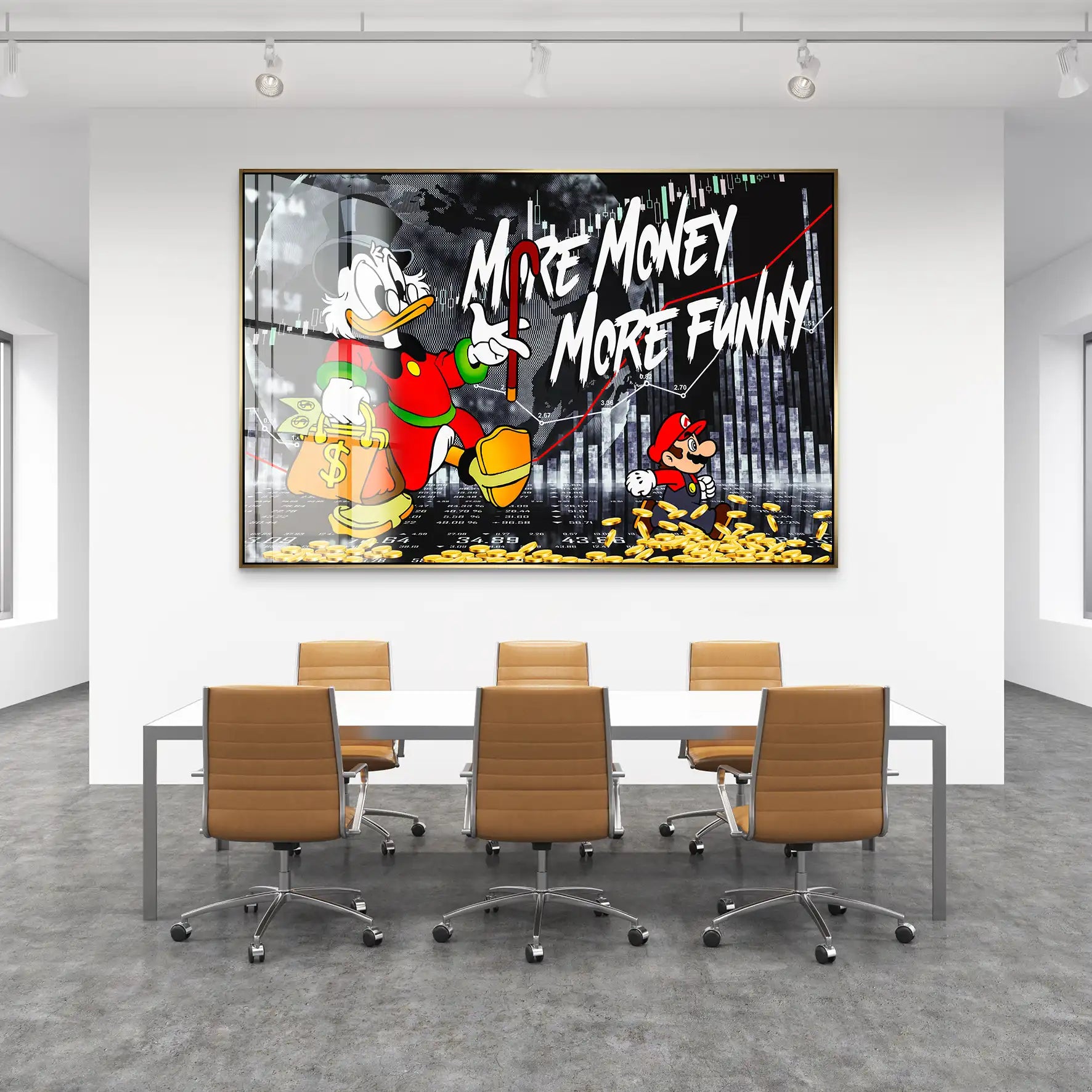 Dagobert Börse More Funny Acrylglas Bild INGALERIE