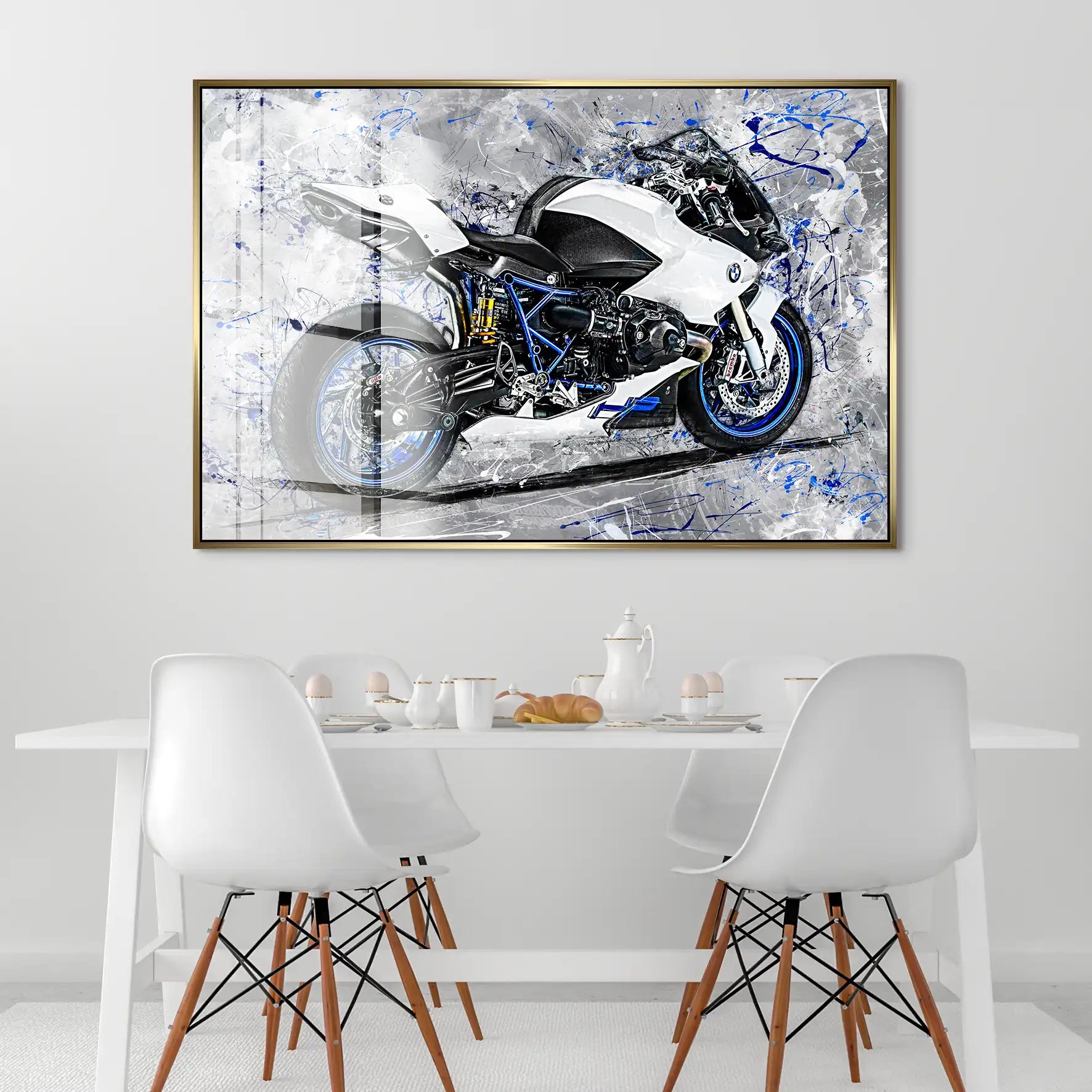 BMW HP2 Abstrakt Art Acrylglas Bild INGALERIE