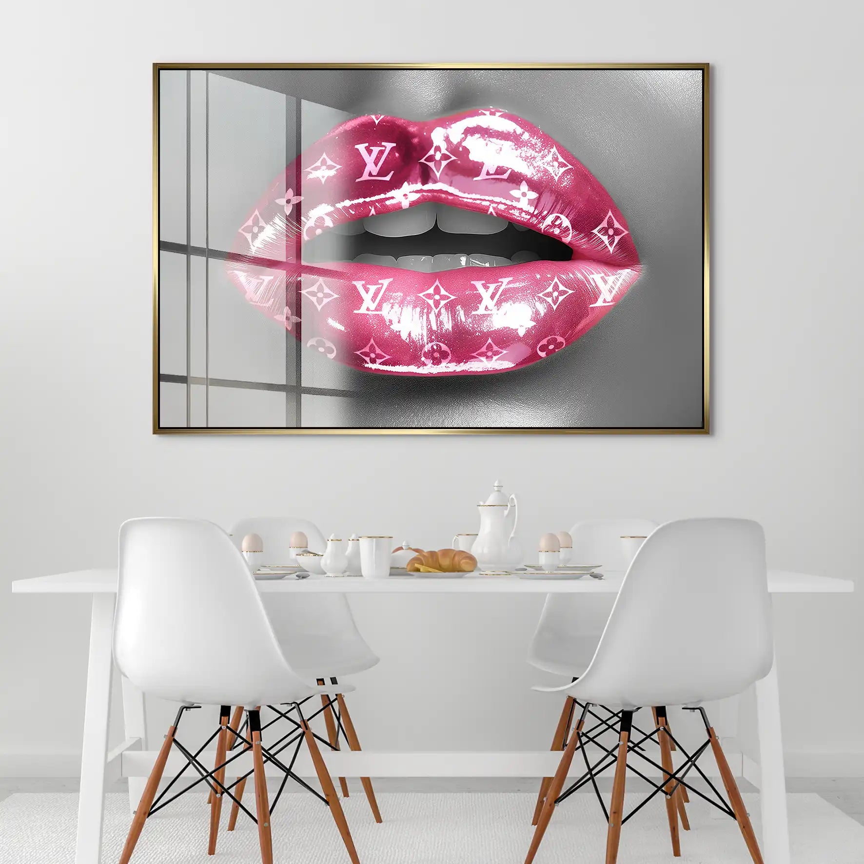 Pink Louis Lips Acrylglas Bild INGALERIE