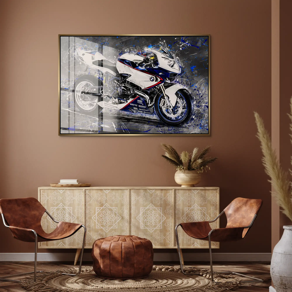 BMW HP2 Abstrakt Style Acrylglas Bild INGALERIE
