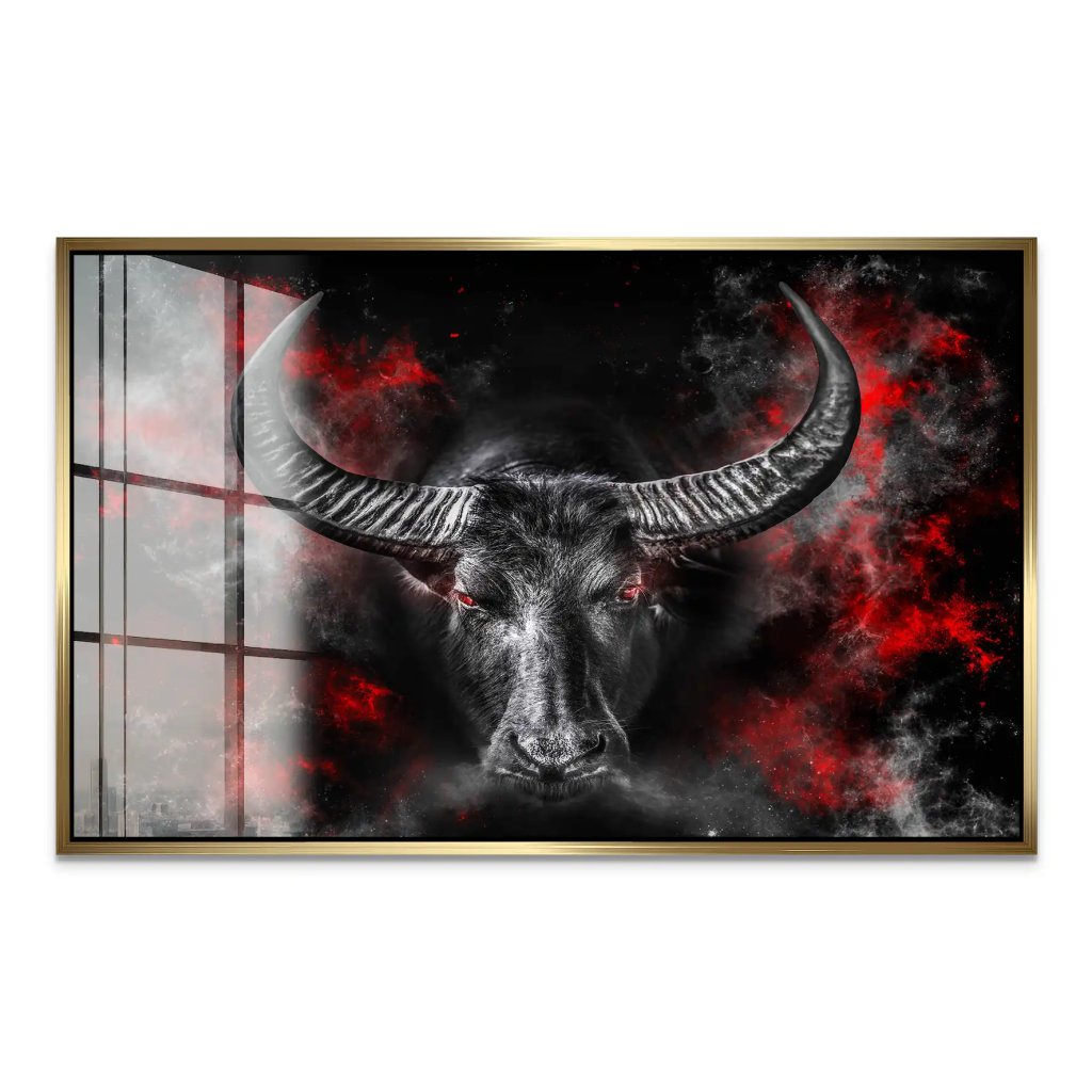 Stier Abstrakt Style Acrylglas Bild INGALERIE