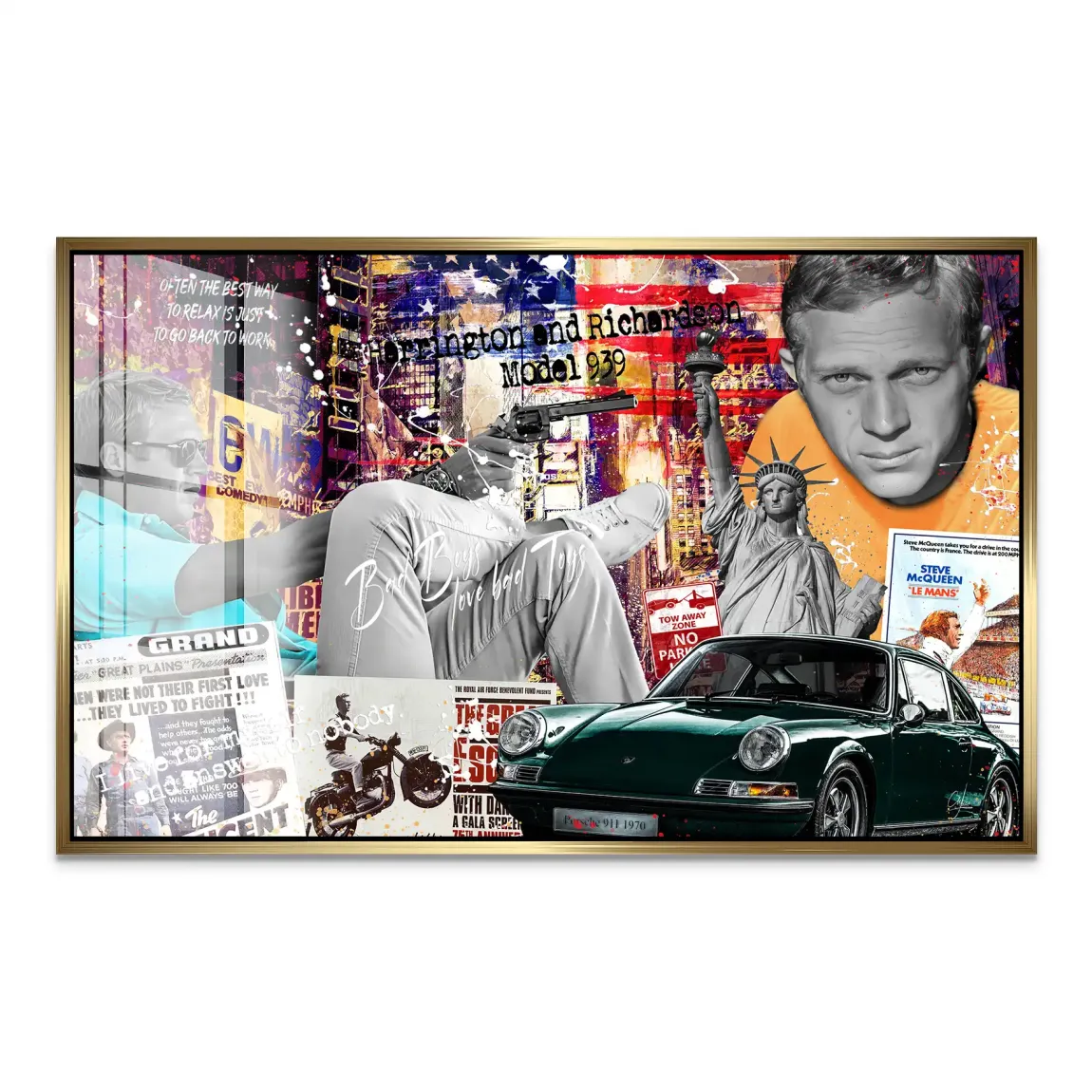 American Legend Steve McQueen Acrylglas Bild