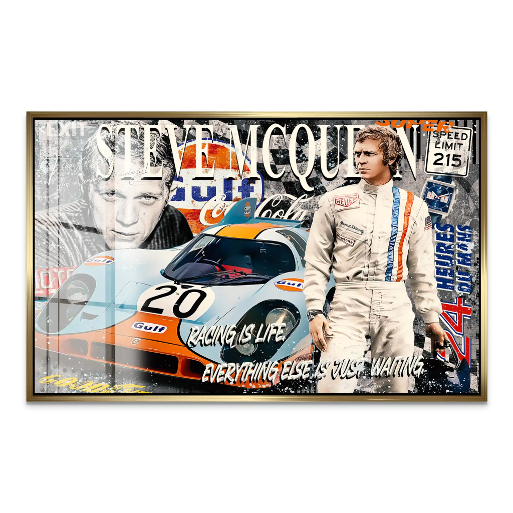 Steve Gulf Racing Acrylglas Bild INGALERIE