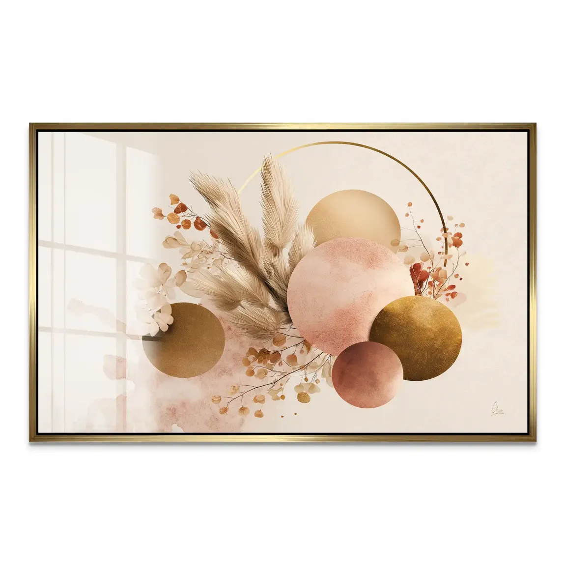 Golden Balance Acrylglas Bild