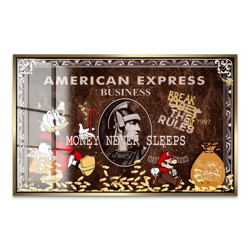 Dagobert Vintage Amex Acrylglas Bild INGALERIE
