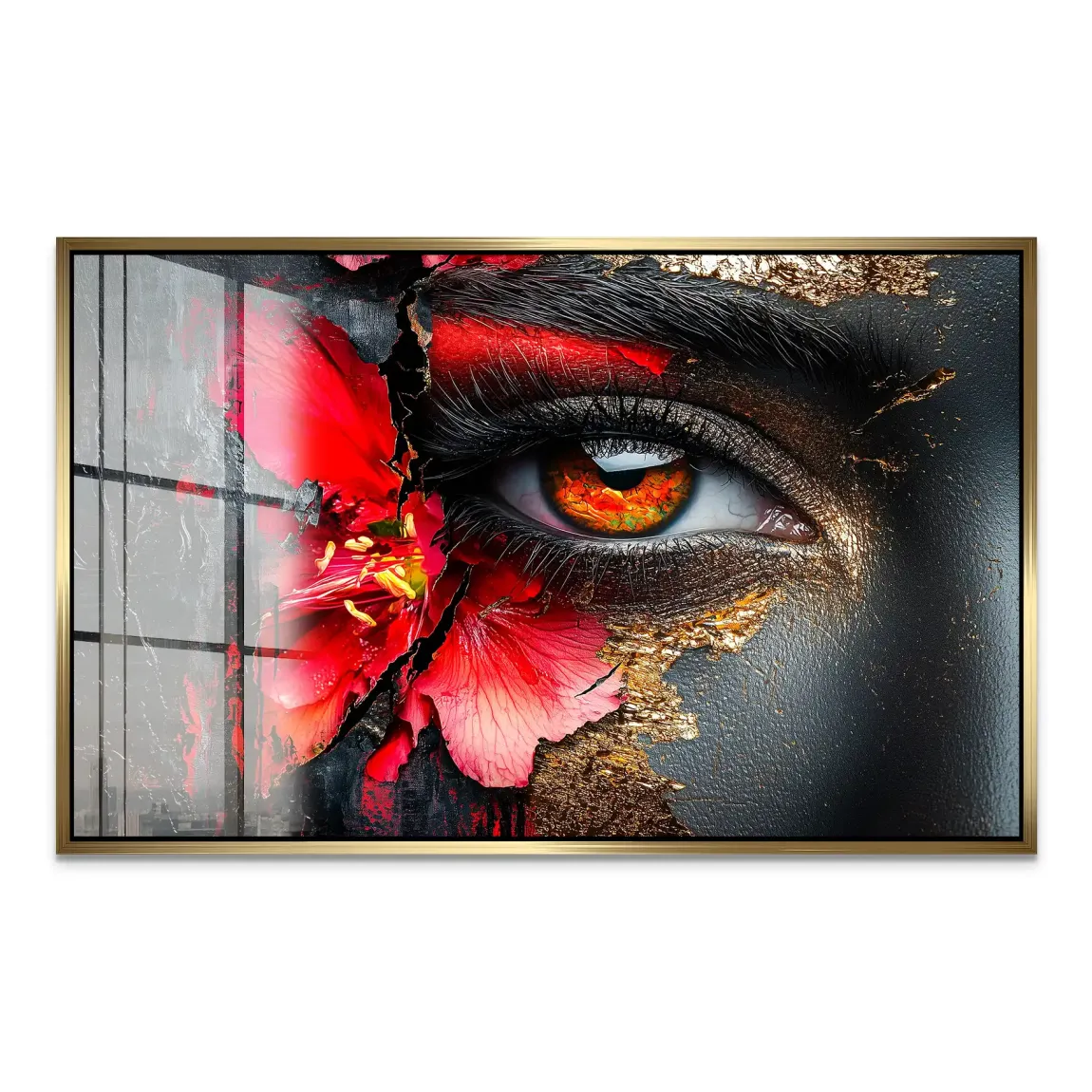 Flammenblick der Stille Acrylglas Bild INGALERIE