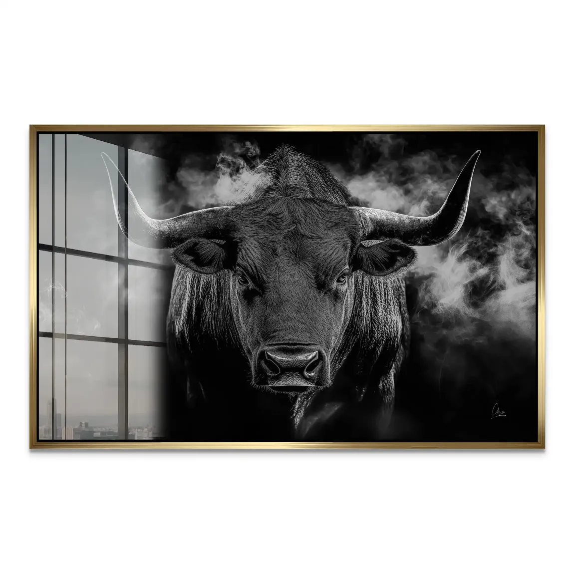 Black Bull Vision Acrylglas Bild