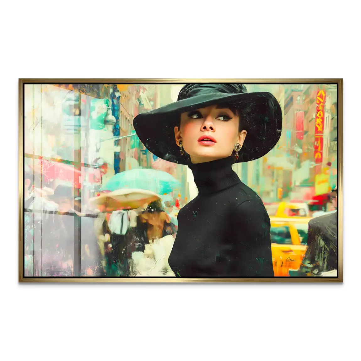 Audrey in New York Acrylglas Bild INGALERIE