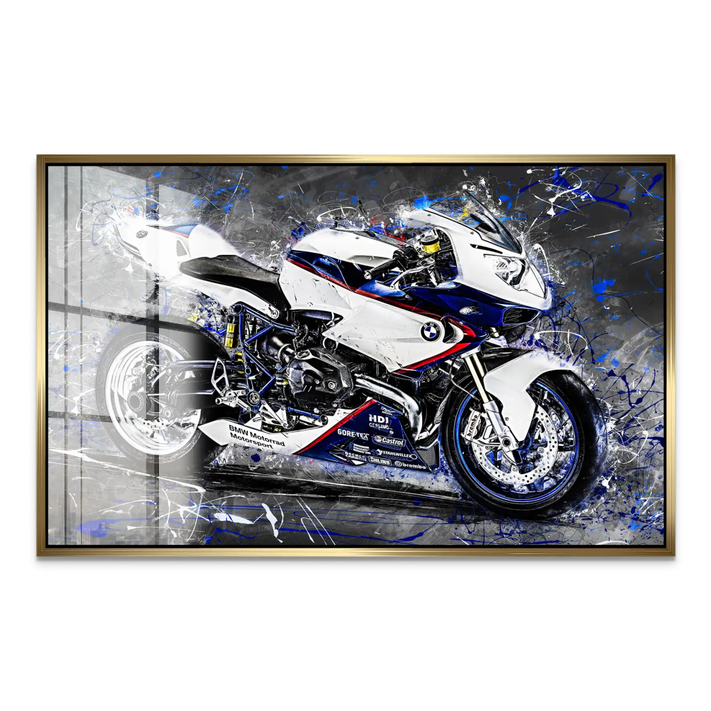 BMW HP2 Abstrakt Style Acrylglas Bild INGALERIE