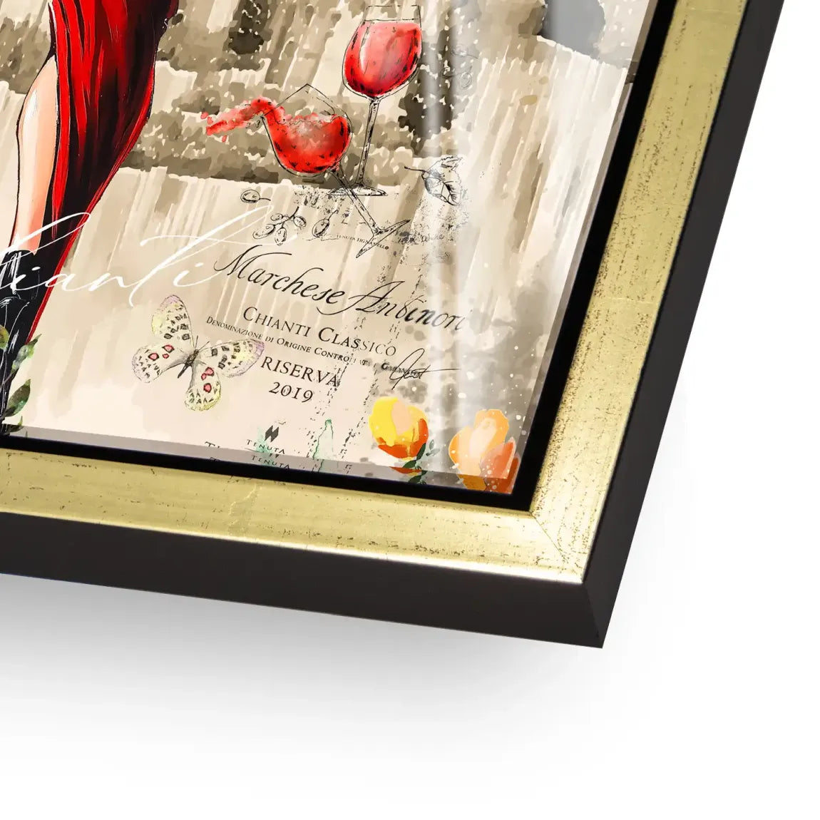 Dolce Vita Rosso Flair Acrylglasbild INGALERIE