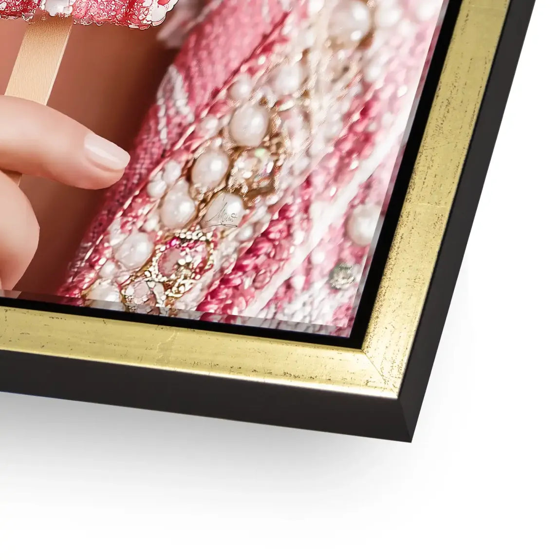 Pink Pearl Ice Couture Chanel Acrylglasbild