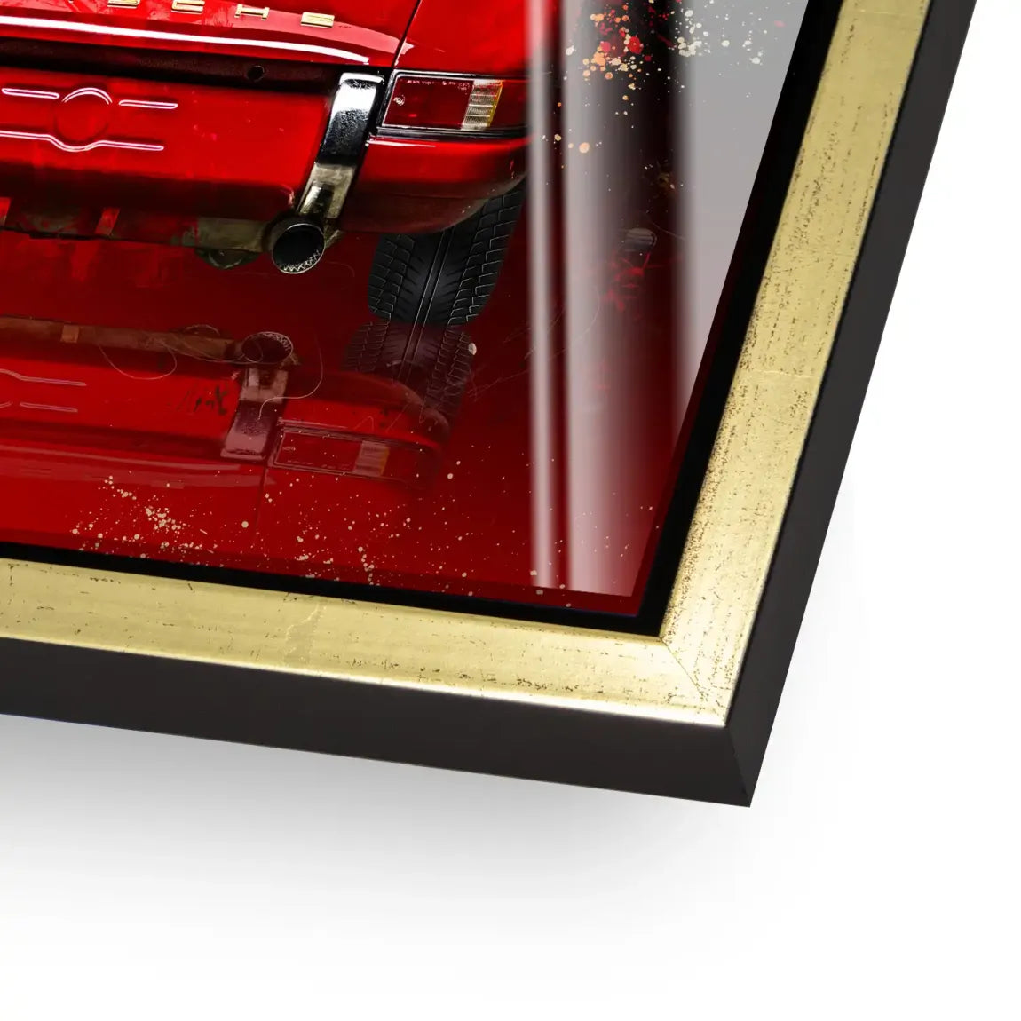 Red Legend 911 Retro Acrylglasbild