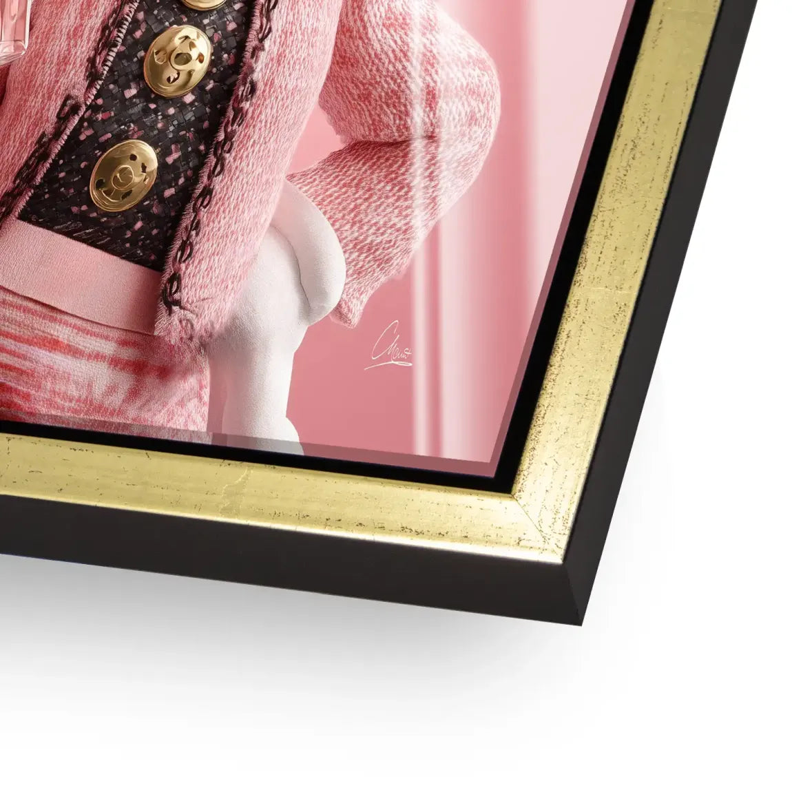 Paris Glam Minnie Maus Acrylglasbild