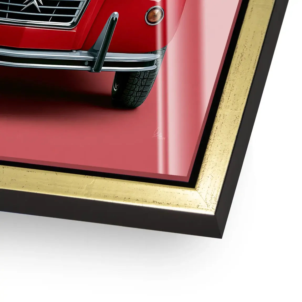 Citroen 2CV Rouge Acrylglasbild