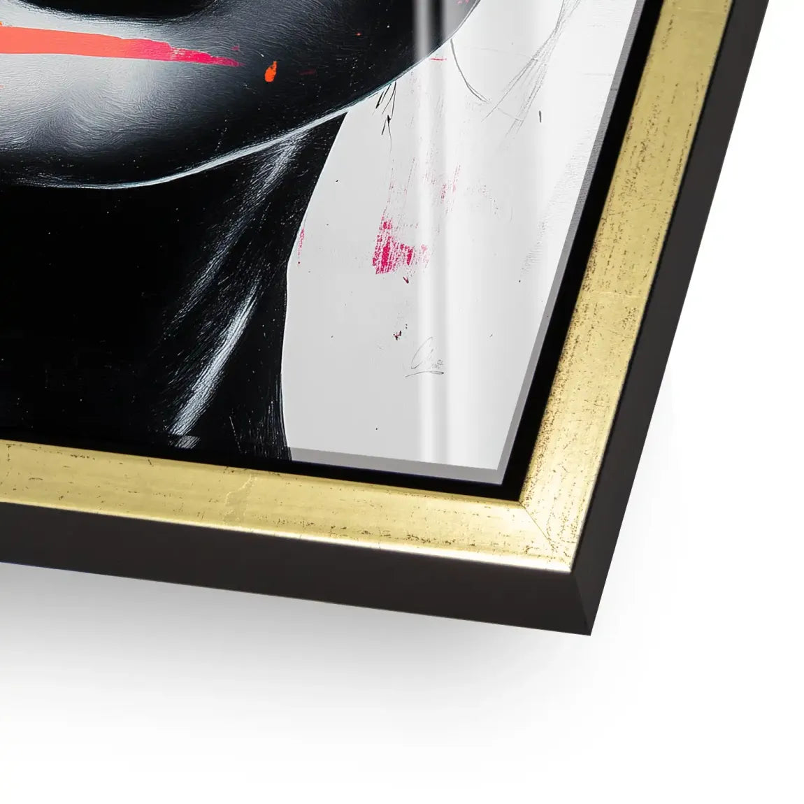 Abstrakt Pink Allure Acrylglasbild