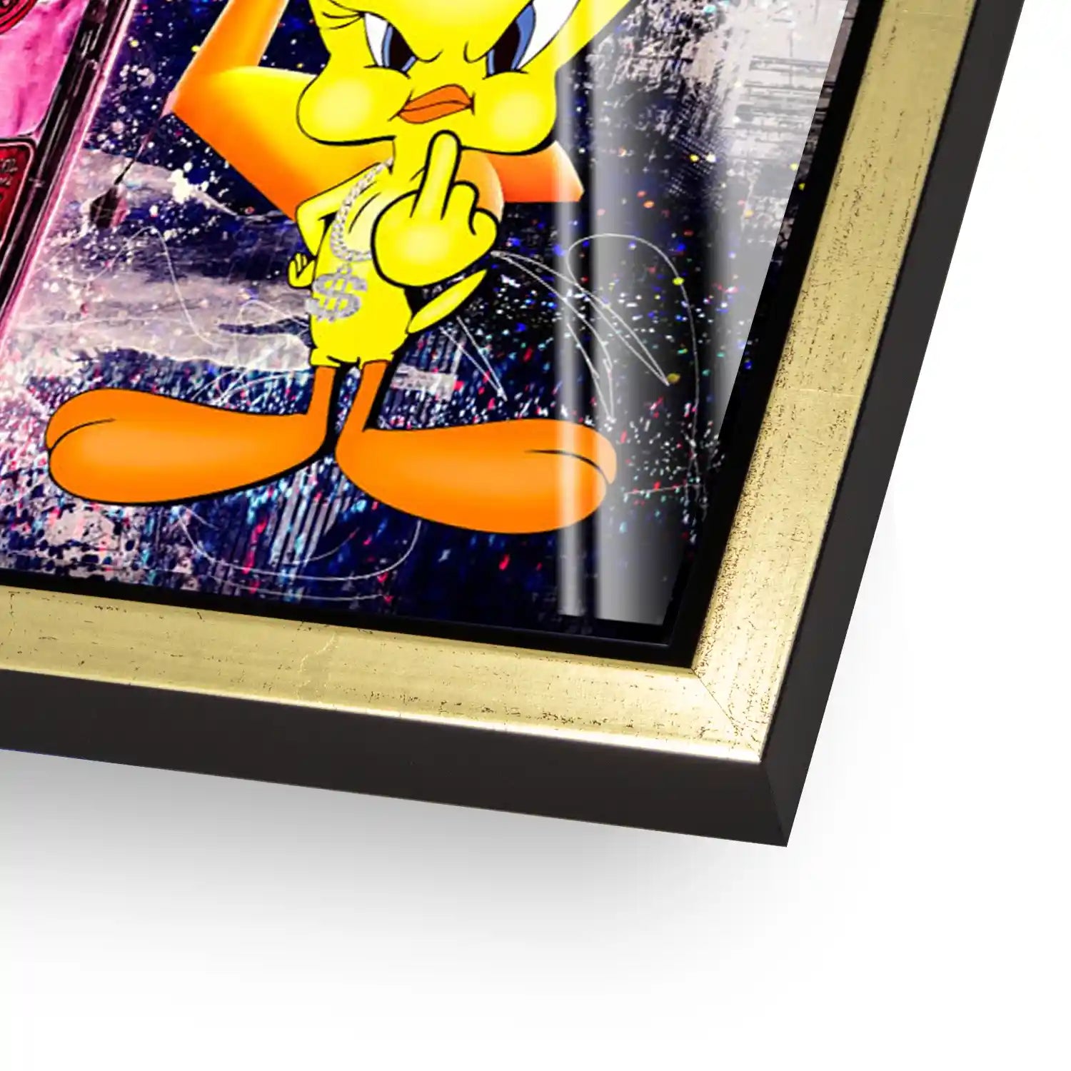 Duffy & Tweety Champagner Acrylglas Bild INGALERIE