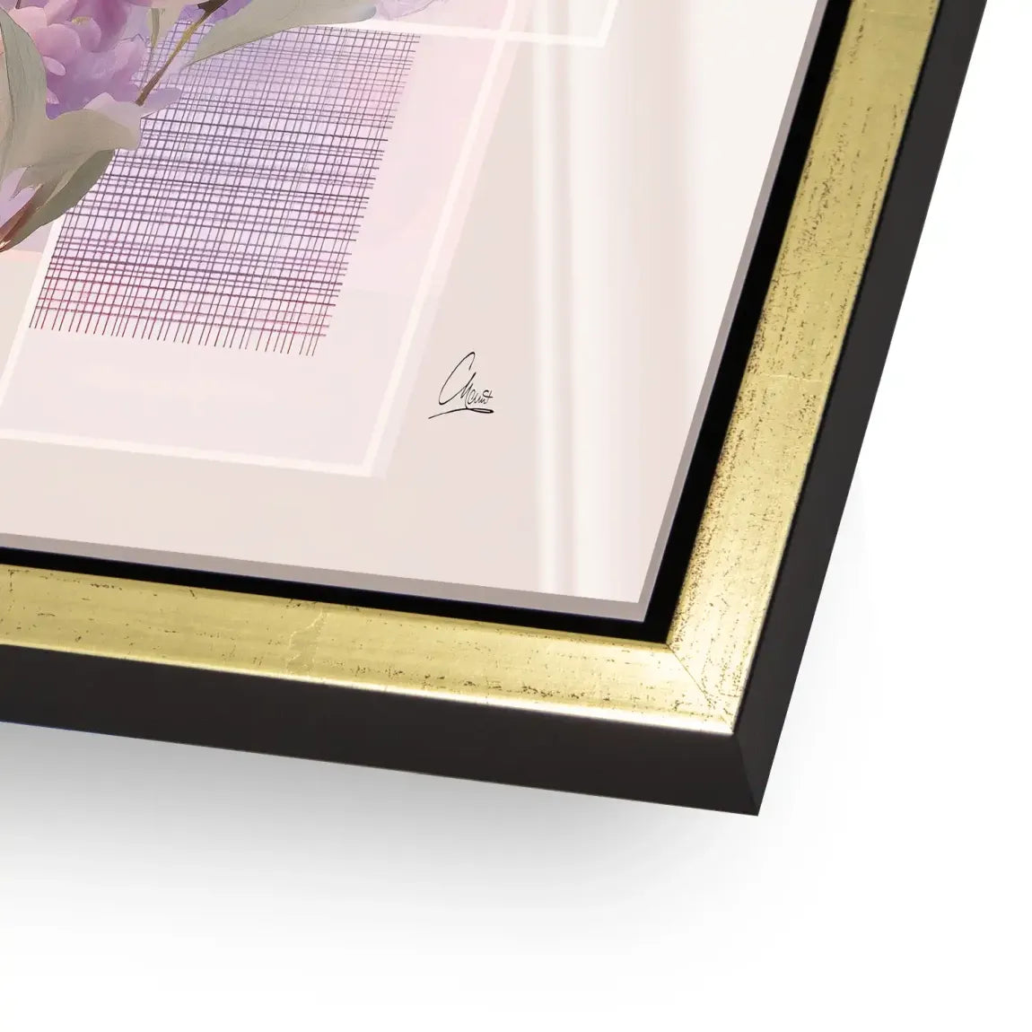 Soft Petal Harmony Acrylglasbild