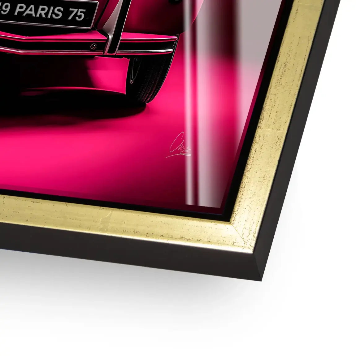 Pink Magic 2CV Acrylglasbild