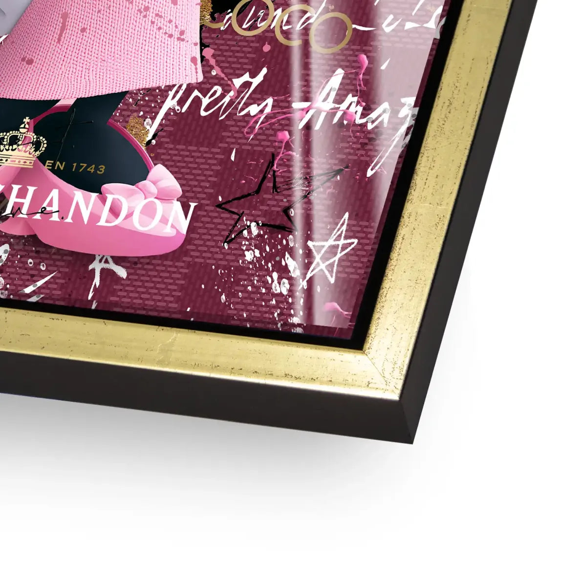 Minnie Maus Glam Chanel Acrylglasbild